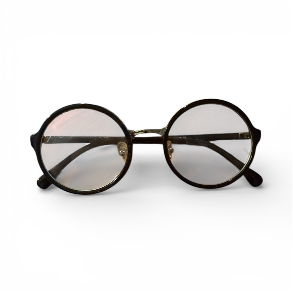 Elegant Black Round Glasses